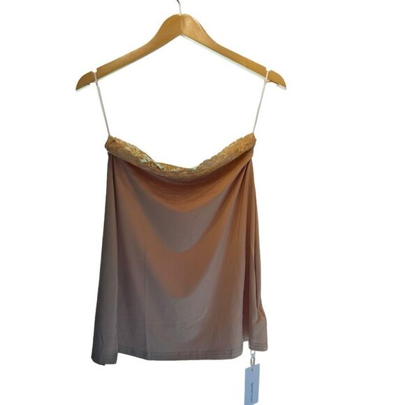 NEW. MANCYFIT Beige Medium Floral Waist Slip. - Picture 7 of 9